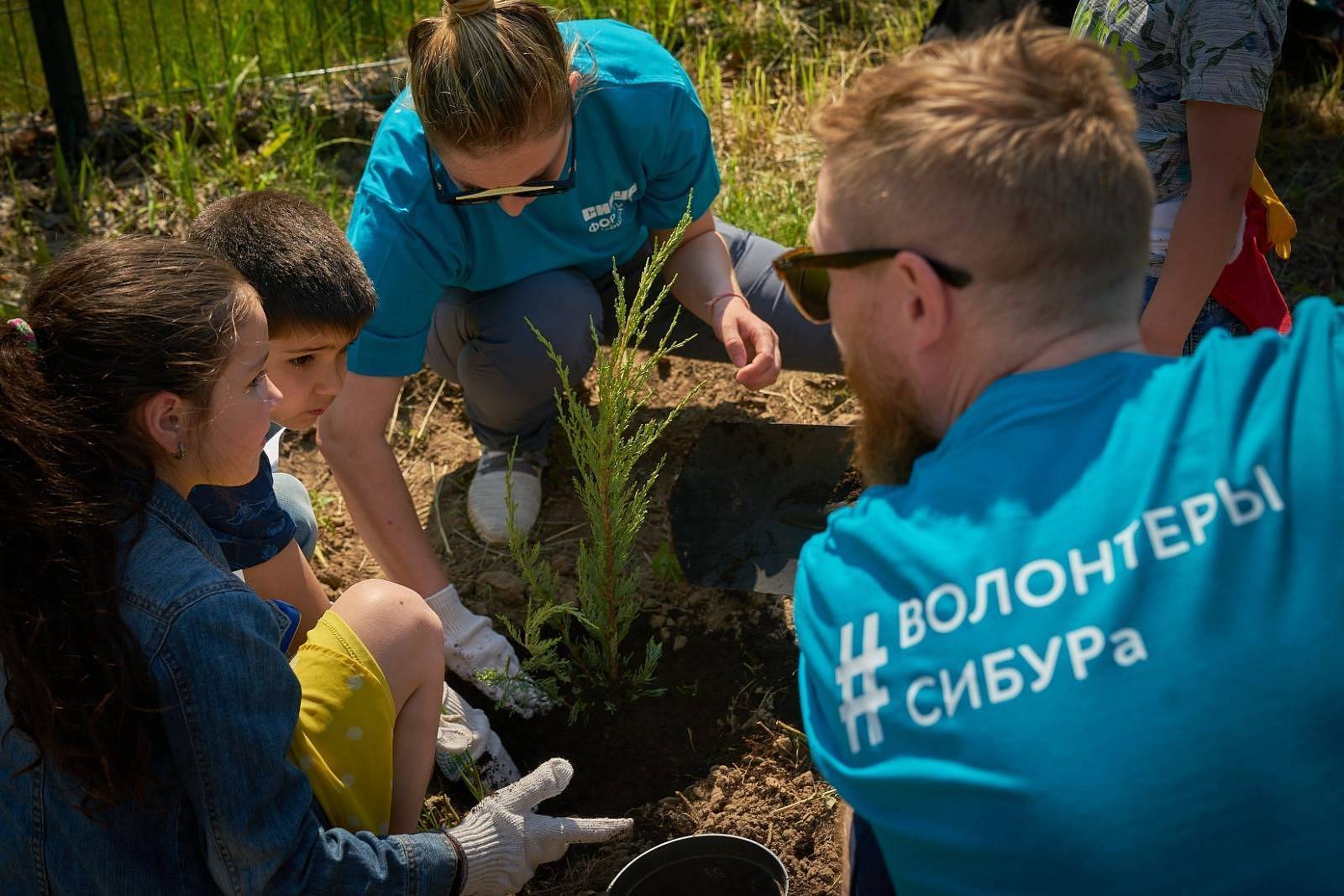 При поддержке СИБУРа в Москве заложили сад из 100 можжевельников